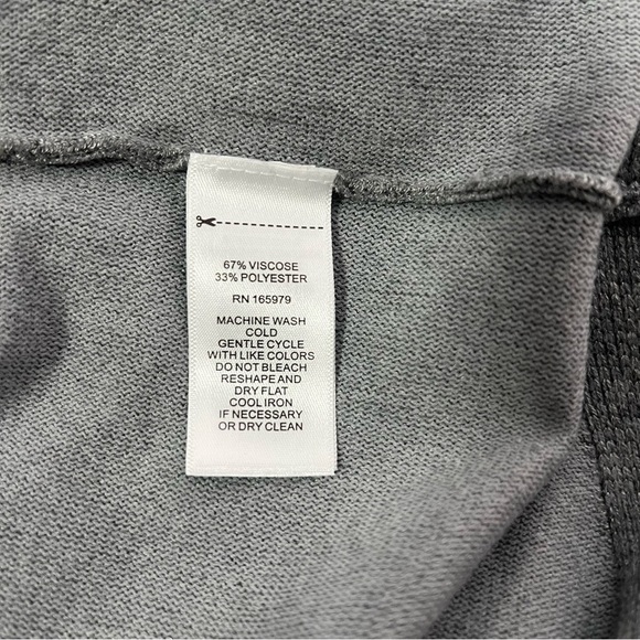 Melissa Paige Women’s Large Heather Gray Crew Neck Dolman Sleeve Sweater NWOT - Picture 9 of 11